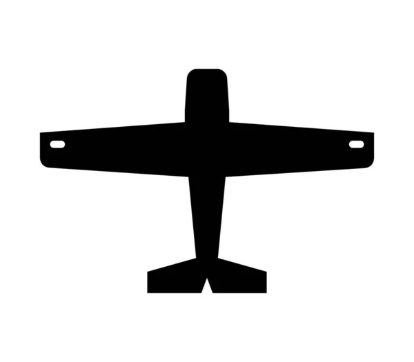 Icono Avión Ilustrado Vector Sobre Fondo Blanco — Archivo Imágenes Vectoriales