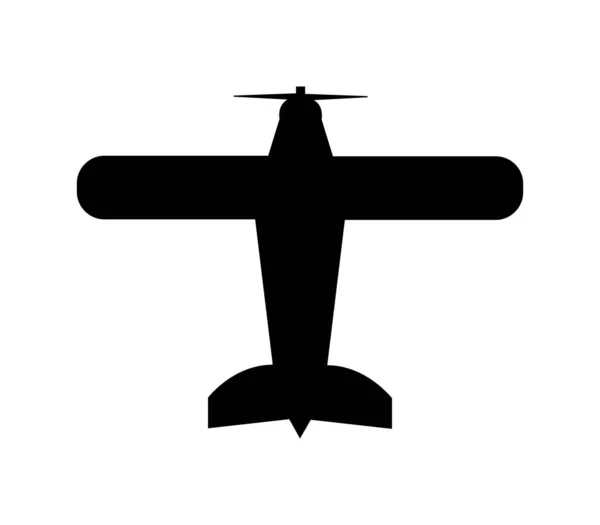 Icône Avion Illustrée Vecteur Sur Fond Blanc — Image vectorielle