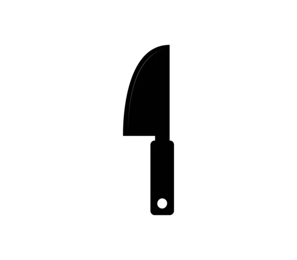 Icono Plano Knife Sobre Fondo Blanco Ilustración Vectorial — Vector de stock