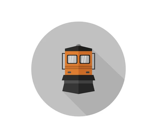 Ikona Vlaku Bílém Pozadí — Stockový vektor