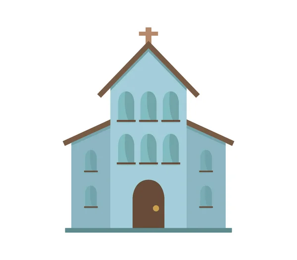 Church Icon White Background — Stock Vector