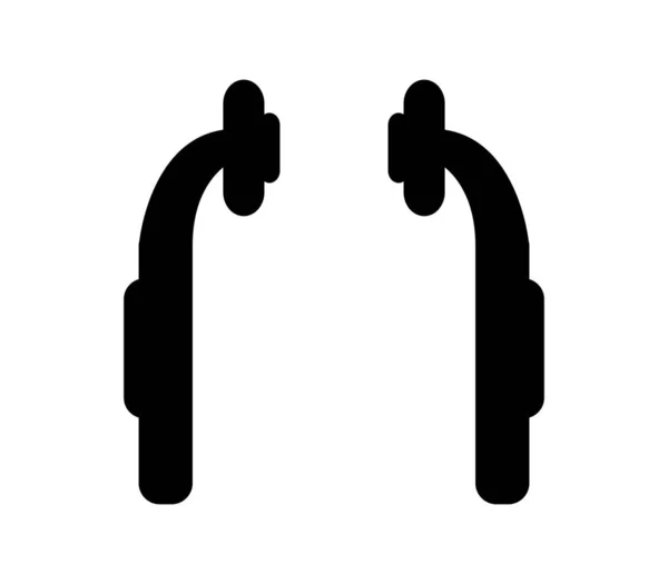 Headphones Icon Vector Illustration — Stock Vector