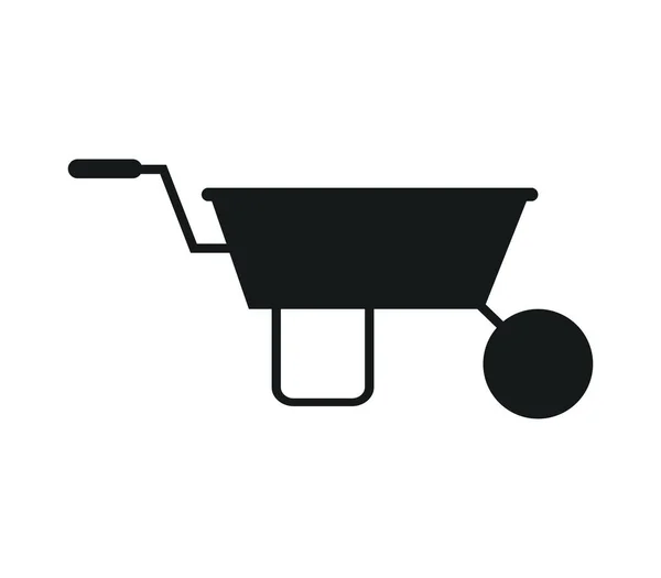 Garten Trolley Symbol Vektor Illustration — Stockvektor