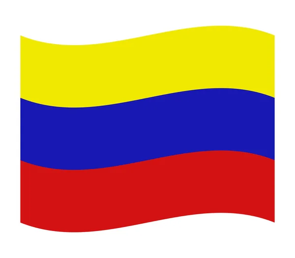 Drapelul Venezuelei Fundal Alb — Vector de stoc