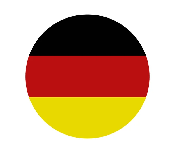 Deutschland Flagge Auf Weißem Hintergrund — Stockvektor