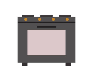 fırın ikonu vektör illüstrasyonu