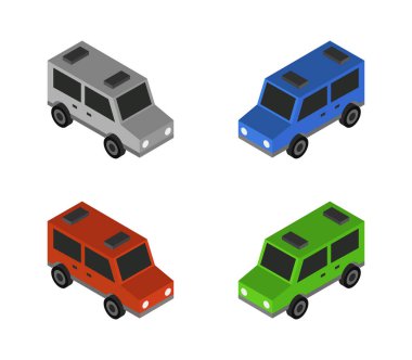 Beyaz arkaplanda van illüstrasyonu