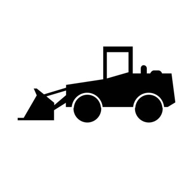 Kazı simgesi beyaz arkaplanda vektör ile gösterilmiştir