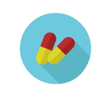 Hapları simgesi beyaz arka plan üzerinde