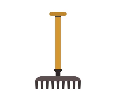 Beyaz arkaplanda tırmık simgesi