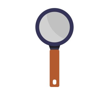 Beyaz arkaplanda büyütme cam simgesi