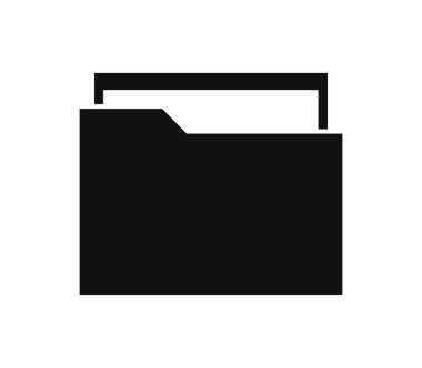 Beyaz arkaplandaki dizin simgesi