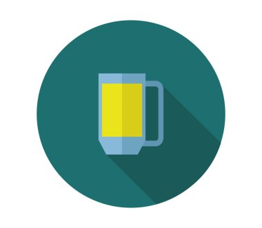 Beyaz arkaplanda bira simgesi