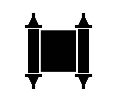 Beyaz arkaplanda vektör ile gösterilmiş el yazması simgesi