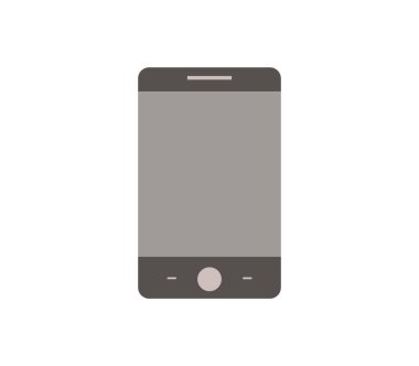 Beyaz arka plan üzerinde akıllı telefon simgesi