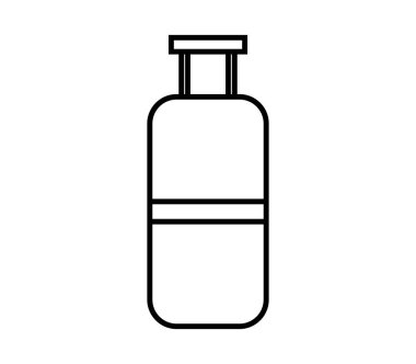 beyaz arkaplanda gaz silindiri simgesi