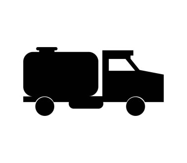 Beyaz arkaplanda vektör ile gösterilmiş sarnıç simgesi