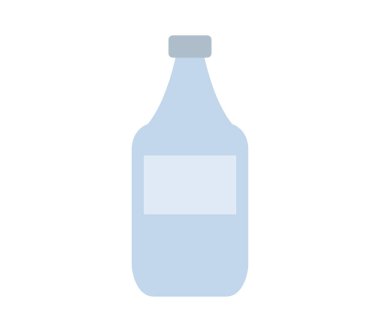 Beyaz arkaplanda su şişesi simgesi