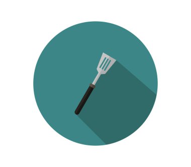 Beyaz arkaplanda spatula simgesi