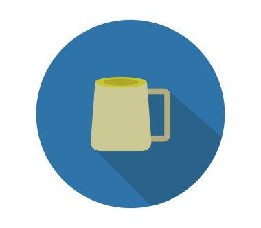 Beyaz arkaplanda bira simgesi