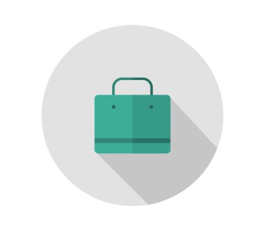 Beyaz bir arka plan alışveriş çantası simgesini