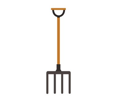 Beyaz arkaplanda tırmık simgesi