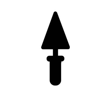 Beyaz arkaplanda vektör ile gösterilen mala simgesi