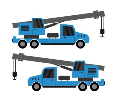 Beyaz arkaplanda vinç çizimi