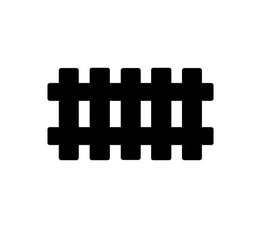 Beyaz arkaplanda vektör ile gösterilmiş çit simgesi