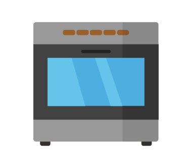 fırın ikonu vektör illüstrasyonu
