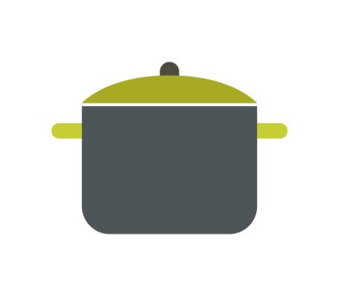 Beyaz arka planda esrar ikonu pişirmek. Vektör illüstrasyonu