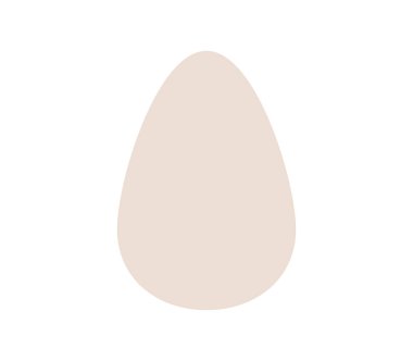 Beyaz arka plan üzerinde yumurta simgesi