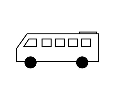 beyaz arkaplan üzerindeki bus illüstrasyonu