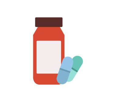 Hapları simgesi beyaz arka plan üzerinde