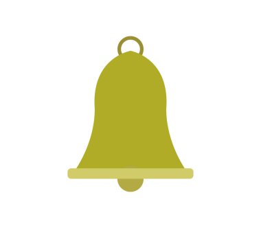 Beyaz arkaplanda çan simgesi