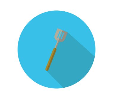 Beyaz arkaplanda spatula simgesi