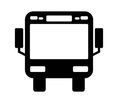 Beyaz arkaplan üzerinde vektör ile resimlenmiş şehir yolu simgesi