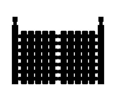 Beyaz arkaplanda kapı simgesi