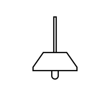 beyaz arkaplanda lamba simgesi