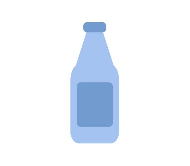 Arka planda ikon su şişesi