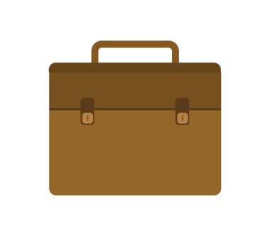 Beyaz arkaplanda iş çantası simgesi