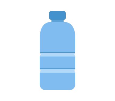 Beyaz arkaplanda su şişesi simgesi