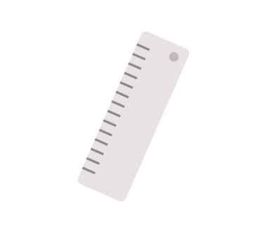 Beyaz arkaplanda cetvel simgesi