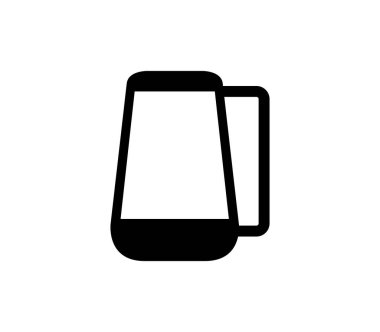 Beyaz arkaplanda bira simgesi