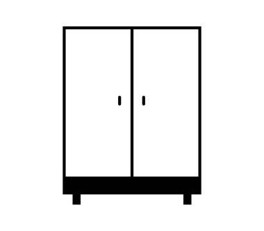 Beyaz arkaplanda kostüm simgesi