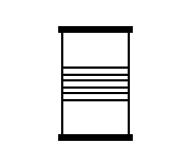 Beyaz arkaplanda teneke yiyecek simgesi