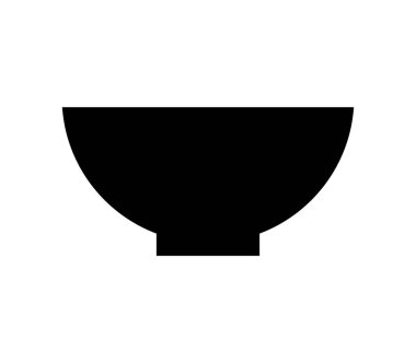 Beyaz arkaplanda mutfak düz simgesi