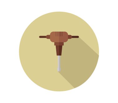 Beyaz arkaplanda kaya matkabı simgesi