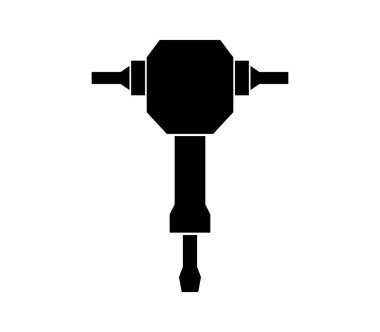 Beyaz arkaplanda kaya matkabı simgesi
