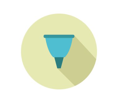 beyaz arkaplanda huni simgesi